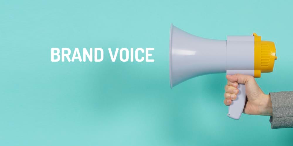 A brand voice illustration