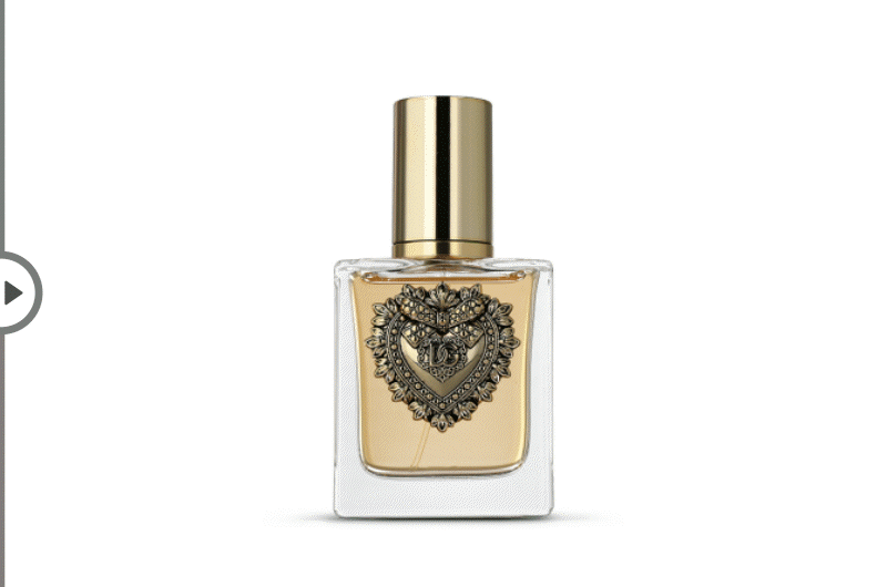 AI background generator: Flux.1 Kontext PRO AI background generator: Flux.1 Kontext PRO for Dolce & Gabbana perfume vs raw packshot