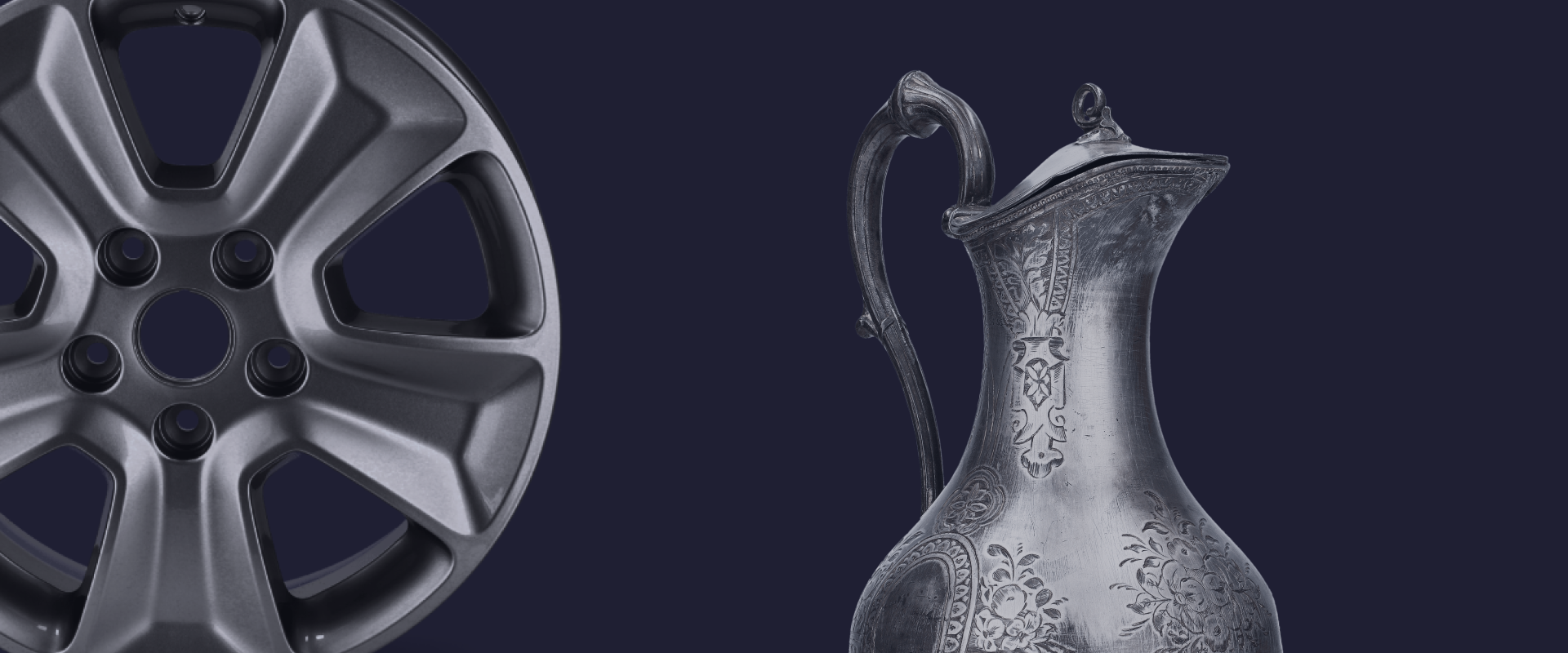 How automated photography transforms museum and industrial digitization banner of the article showcasing a spare part and a museum piece