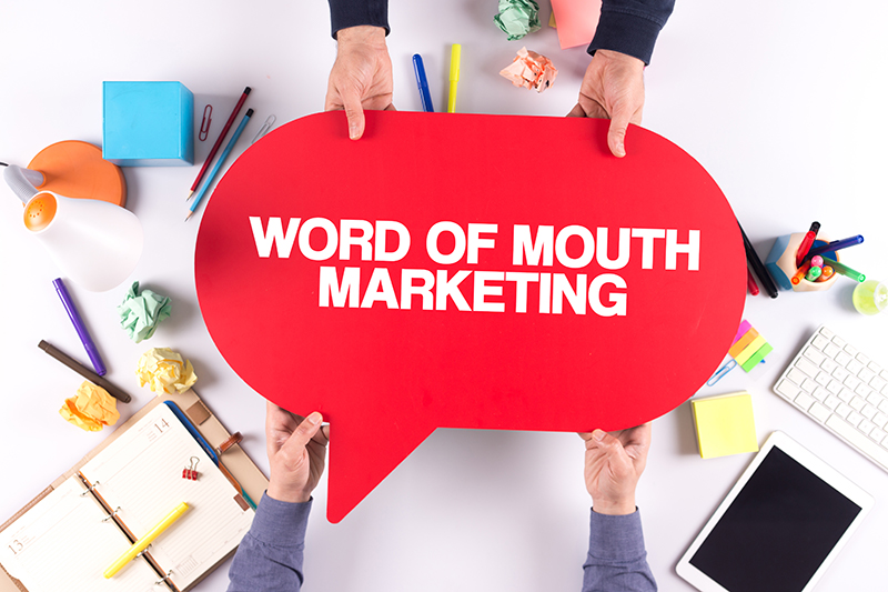 Word of mouth marketing illustration