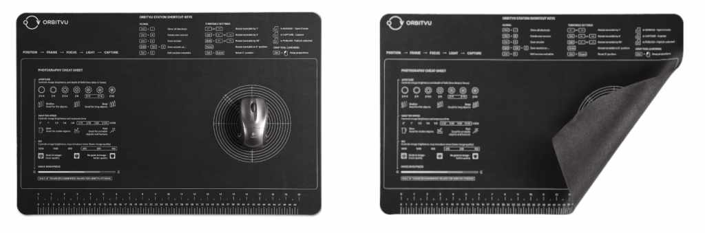 Two packshots of a mousepad can provide enough information about the product