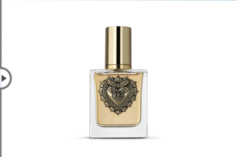 AI background generator: Nano Banana AI background generator: Nano Banana PRO for Dolce & Gabbana perfume vs raw packshot