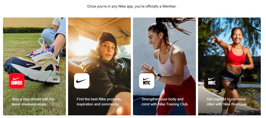 Nike plus program depiction