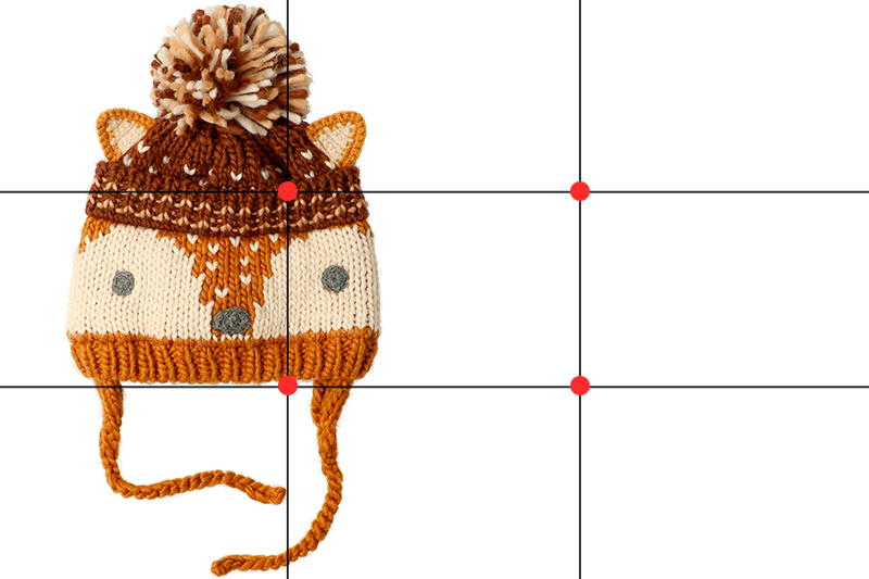 winter hat product photography
