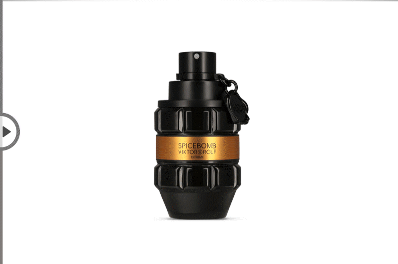AI background generator: Nano Banana AI background generator: Nano Banana for SPICE BOMB by Viktor & Rolf vs raw packshot