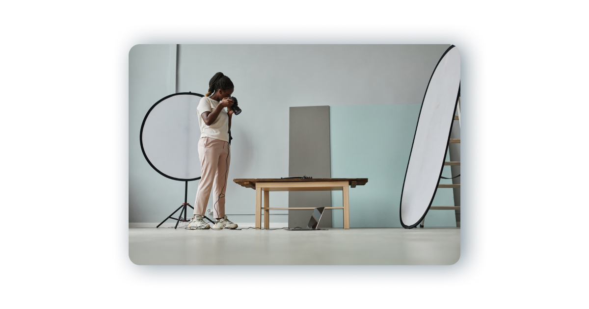 Setting up an in-house product photography studio: what you need to know blog post banner diy photography studio blog post teaser