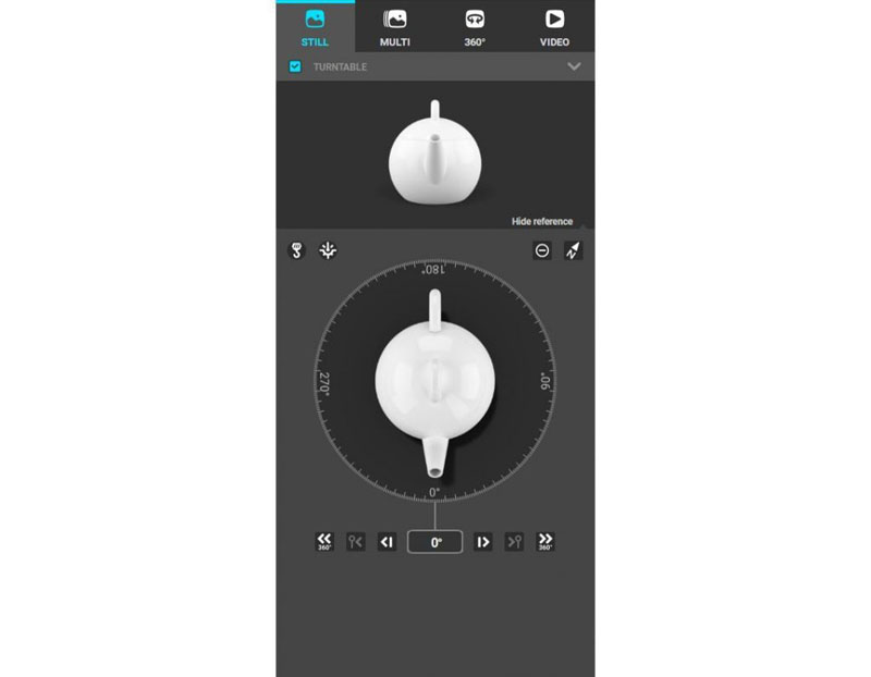 Orbitvu Station - Setup capture positions at 1-degree precision