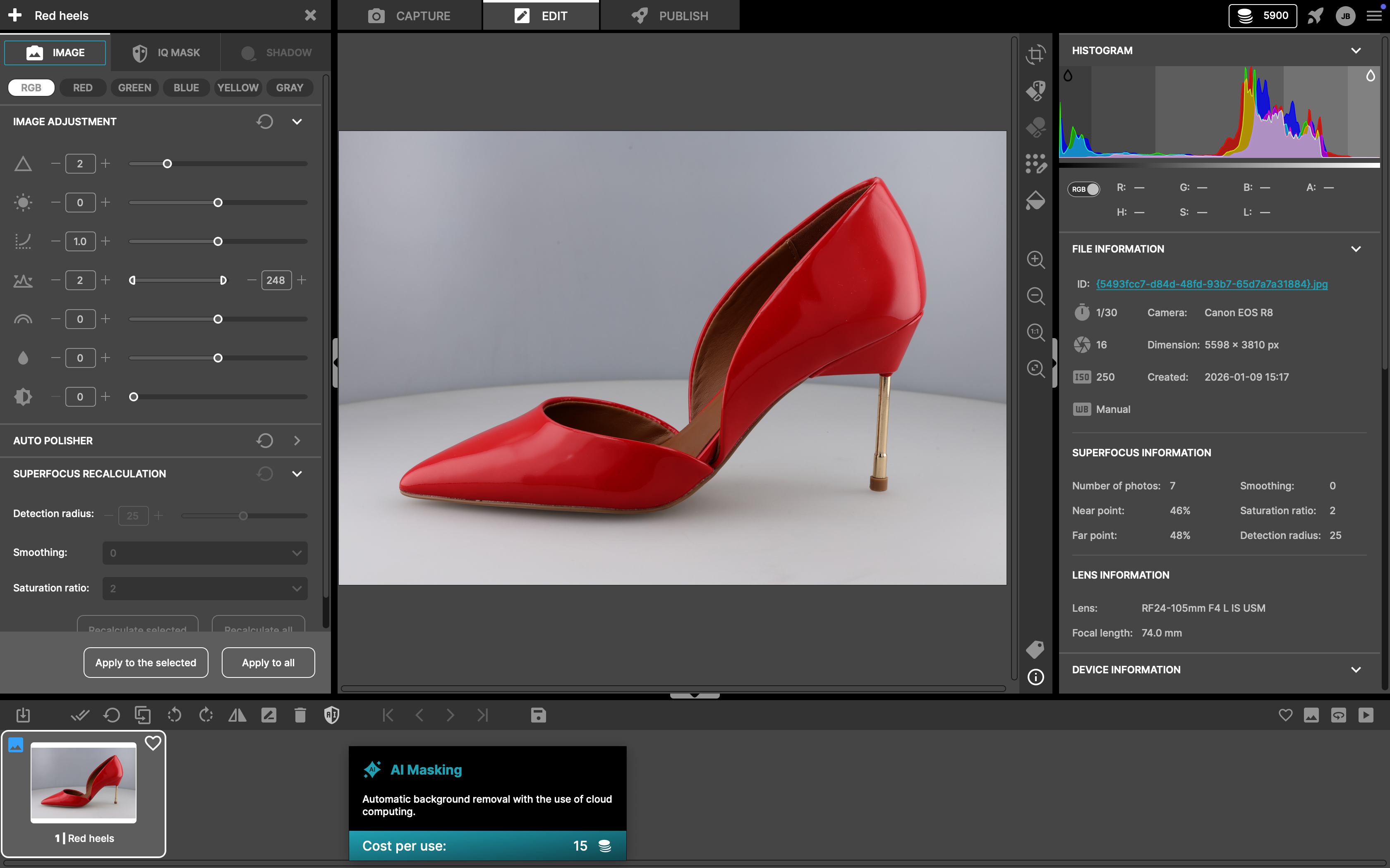 orbitvu-station-screenshot-ai-masking-tool