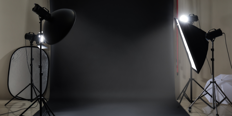 black background