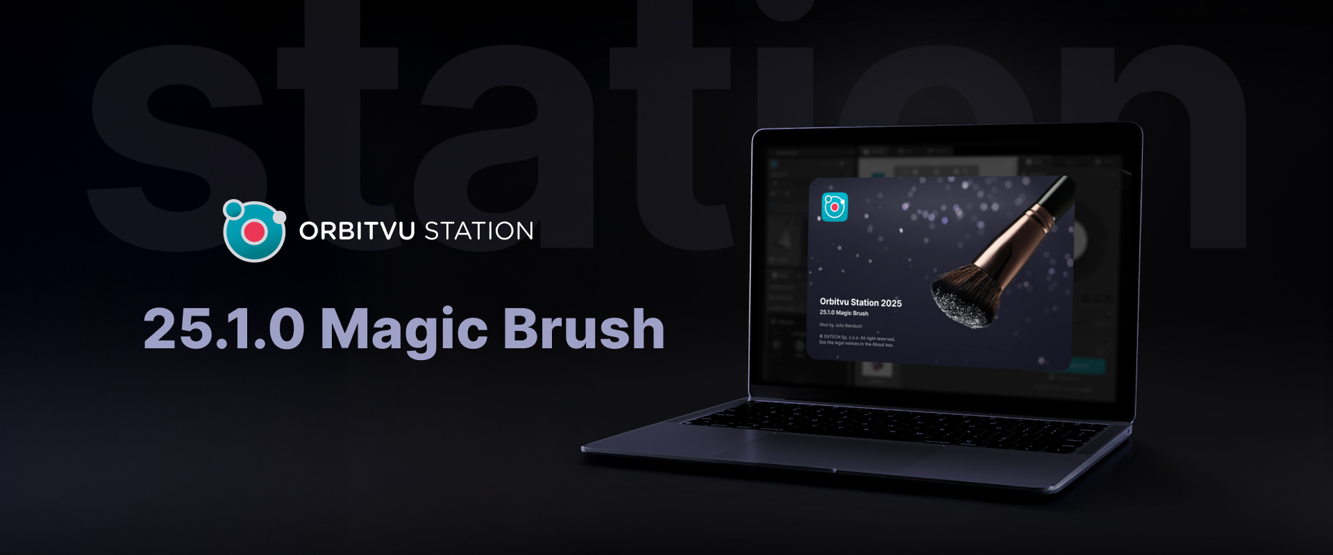 Baner wydania Orbitvu Station - 25.1.0 „Magic Brush” 