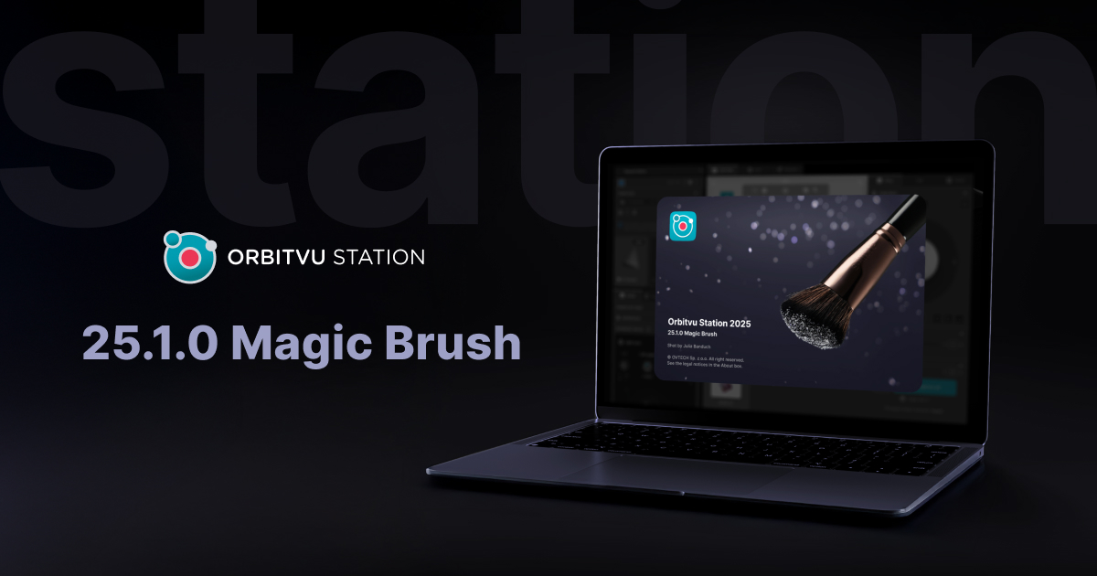 Baner wydania Orbitvu Station - 25.1.0 „Magic Brush” 