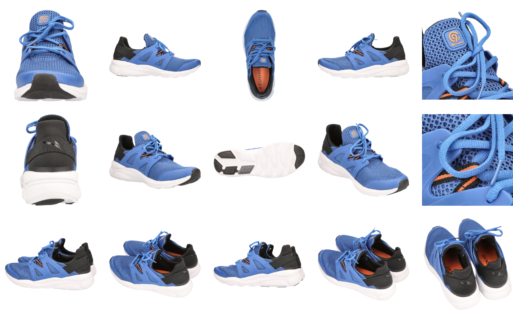 Blue sneakers product photography tips