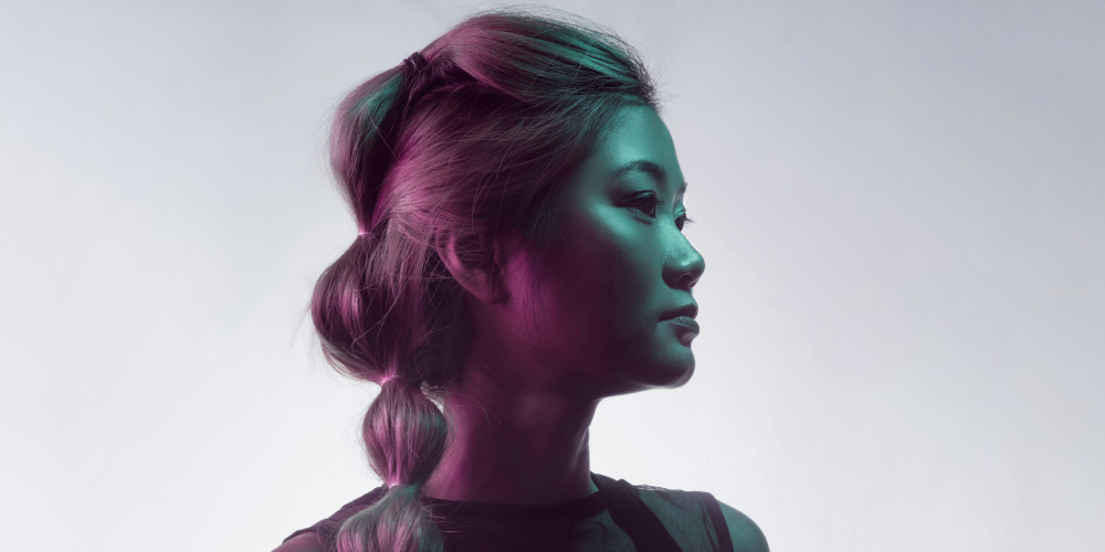 A photo with color gels used