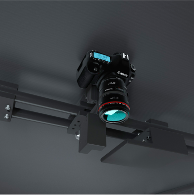 Top camera mount with motorized zoom 