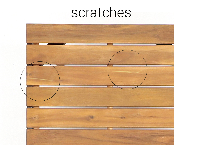 Scratches on furniture