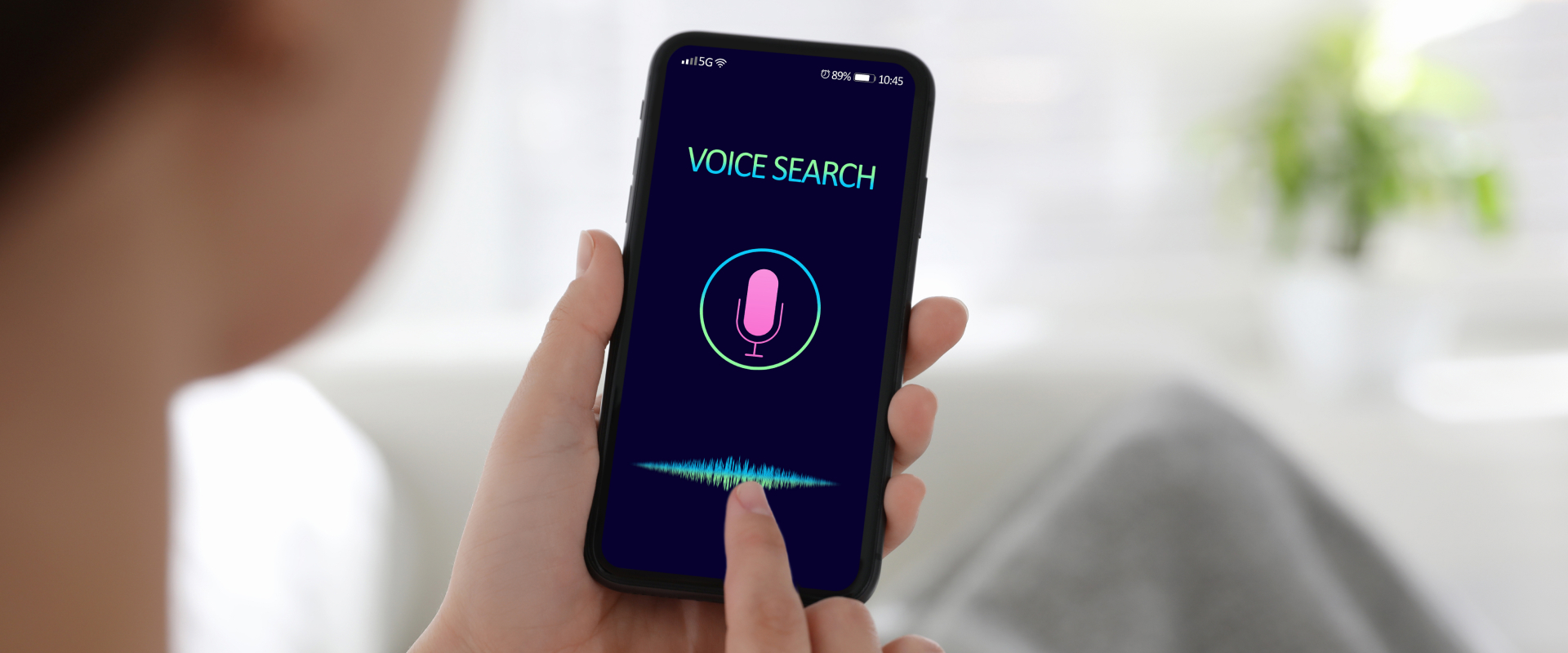 Voice search illustration