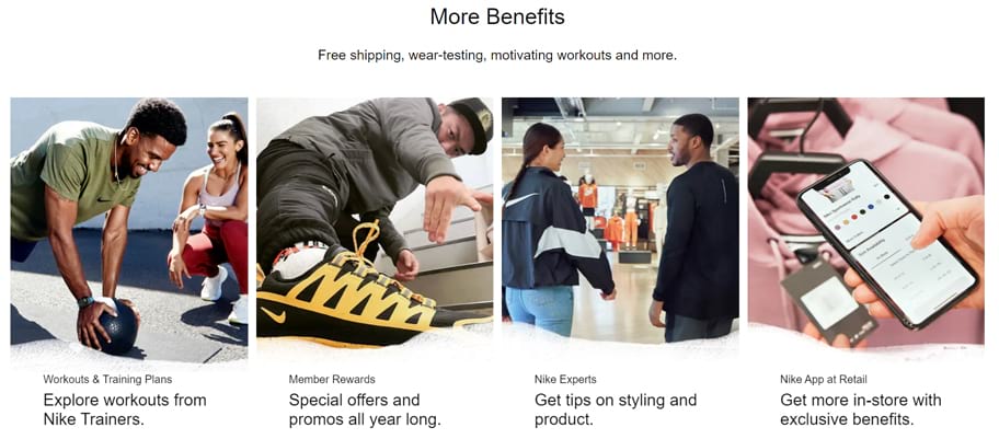 Nike Plus program benefits