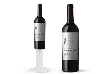 Product photography of wine bottles