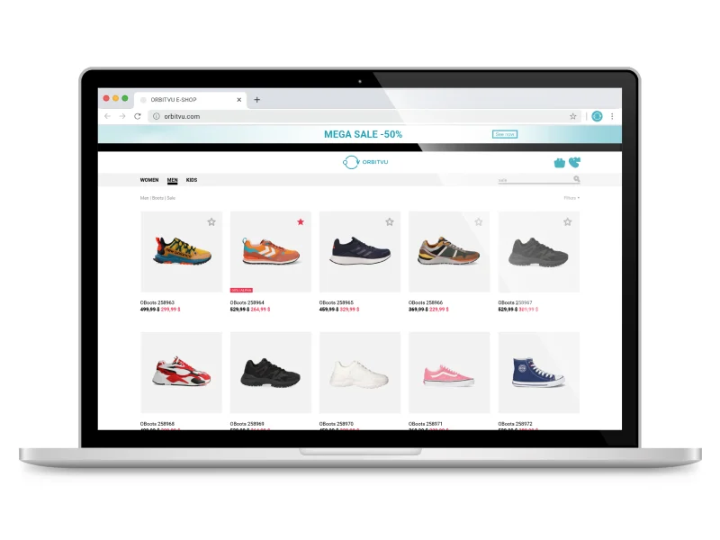 products listing in ecommerce
