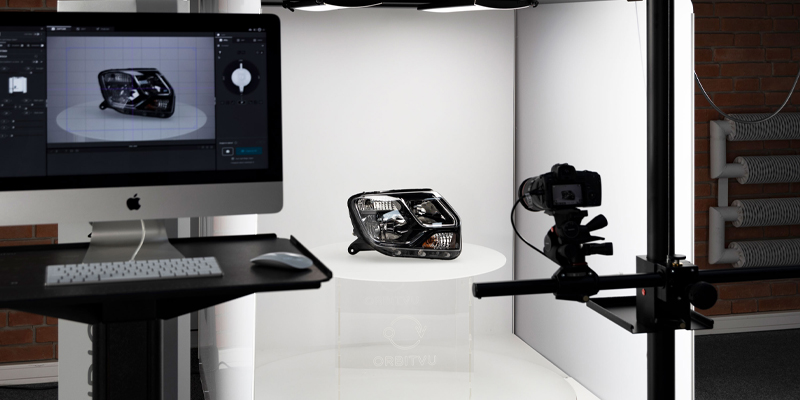 Spare parts photoshoot in Orbitvu solutions