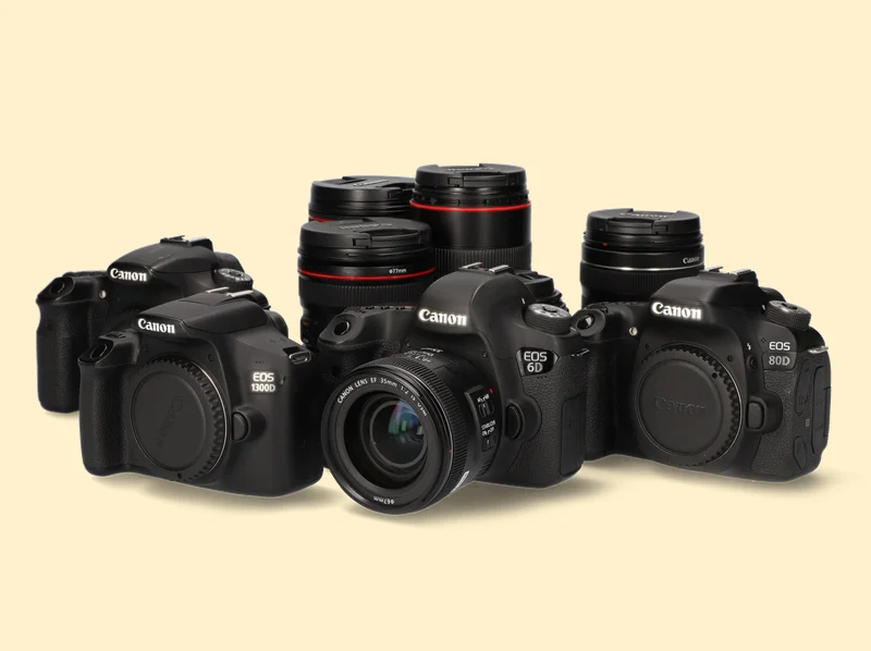 A medley of cameras for product photography